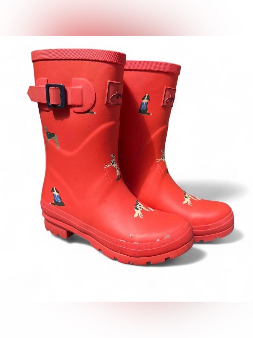 Joules Womens Red Molly Welly Size 5